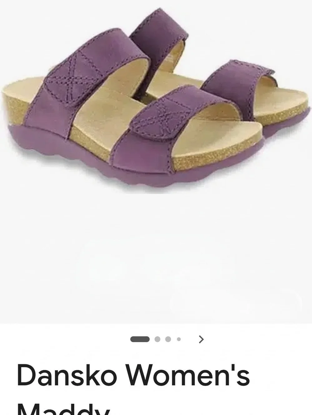 Dansko Purple Dual-Strap Wedge Sandal